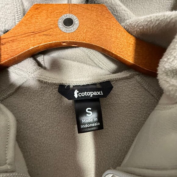 Cotopaxi Tempa Fleece Hooded Jacket Tan/Grey Athleisure S - Picture 7 of 9